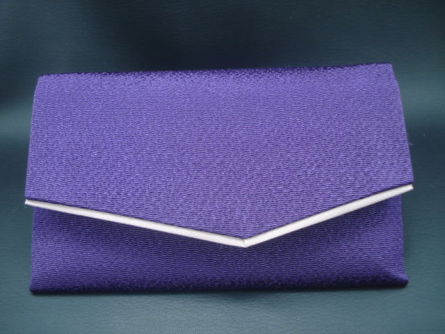 数珠袋（念珠入れ）高級ちりめん　紫